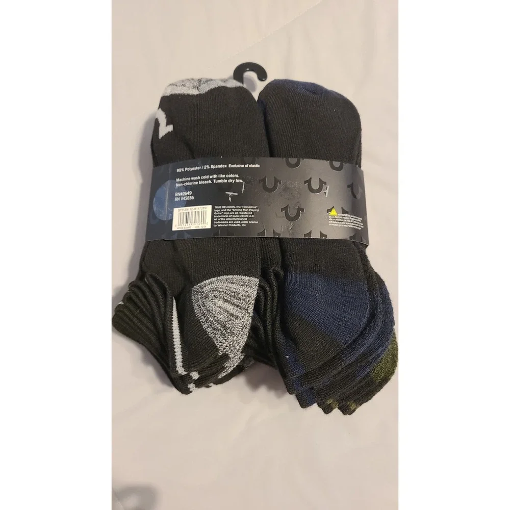 True Religion Half Cushion‎ Low Cuts 12 Pack 10-13